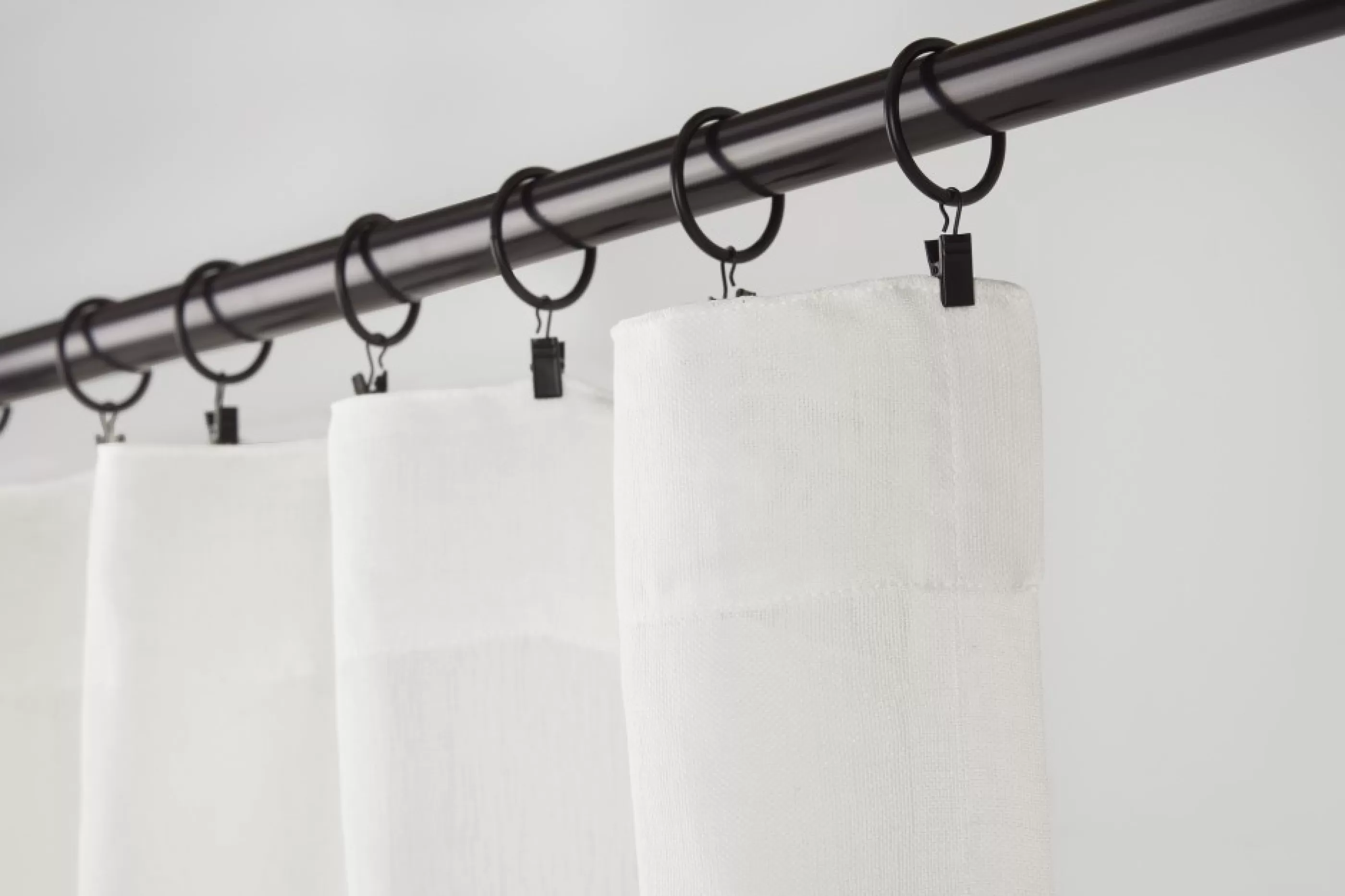 unavailable Drapery Panels*Ansel Drapery Rings Set Of 8 Matte Black