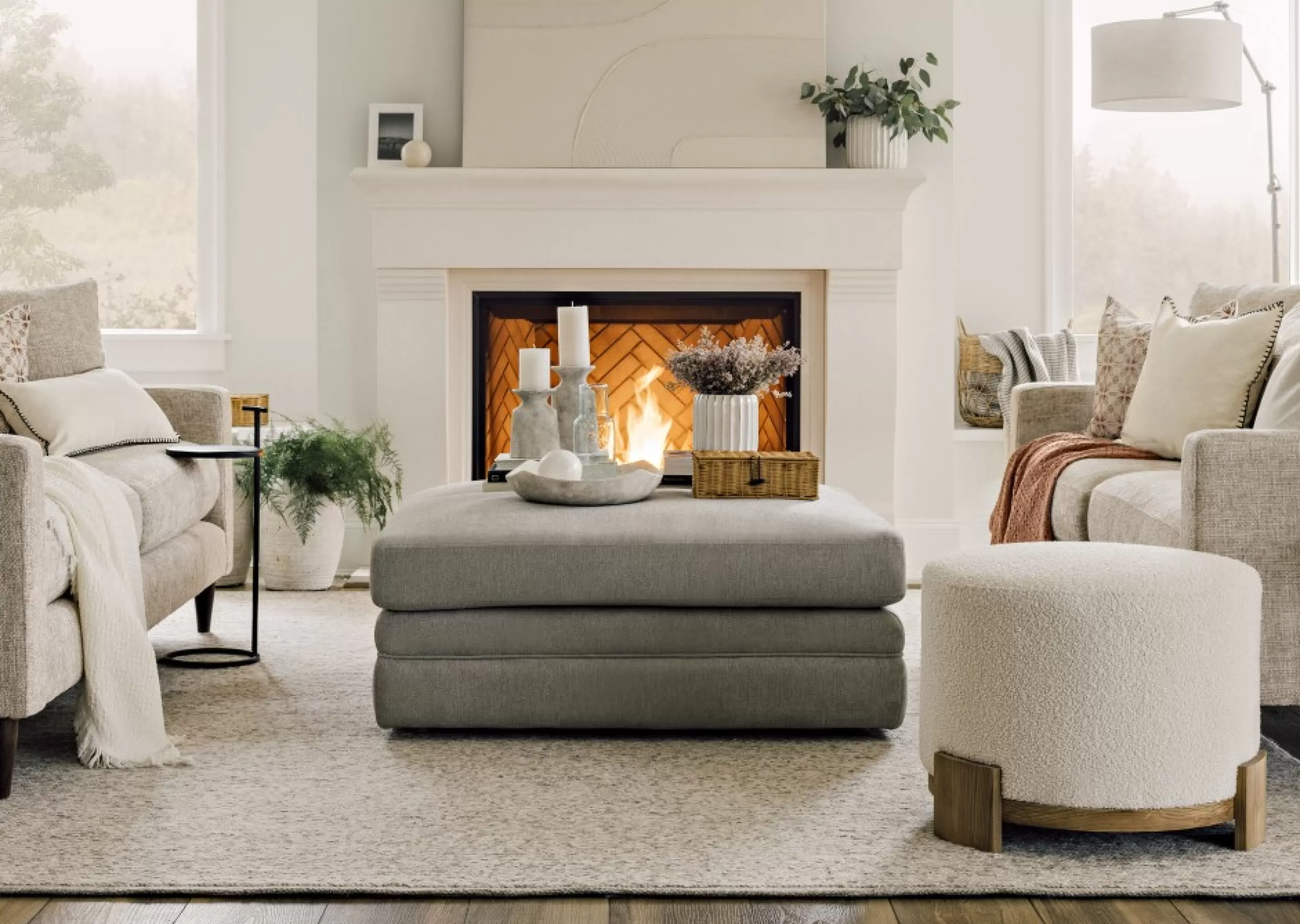 Urban Barn Ottomans*Antonio Ottoman