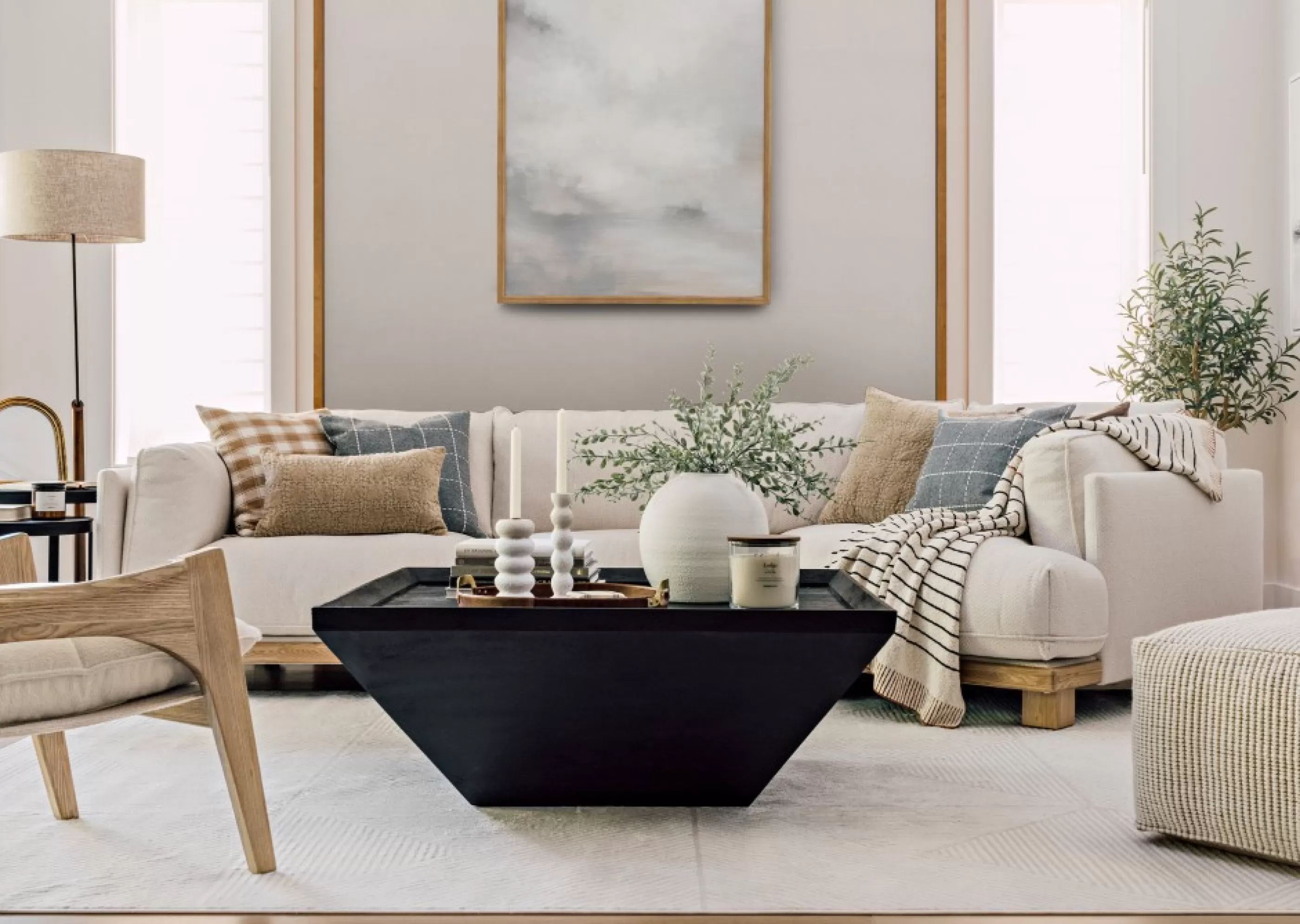unavailable Poufs*Brixton Pouf Natural/Ivory