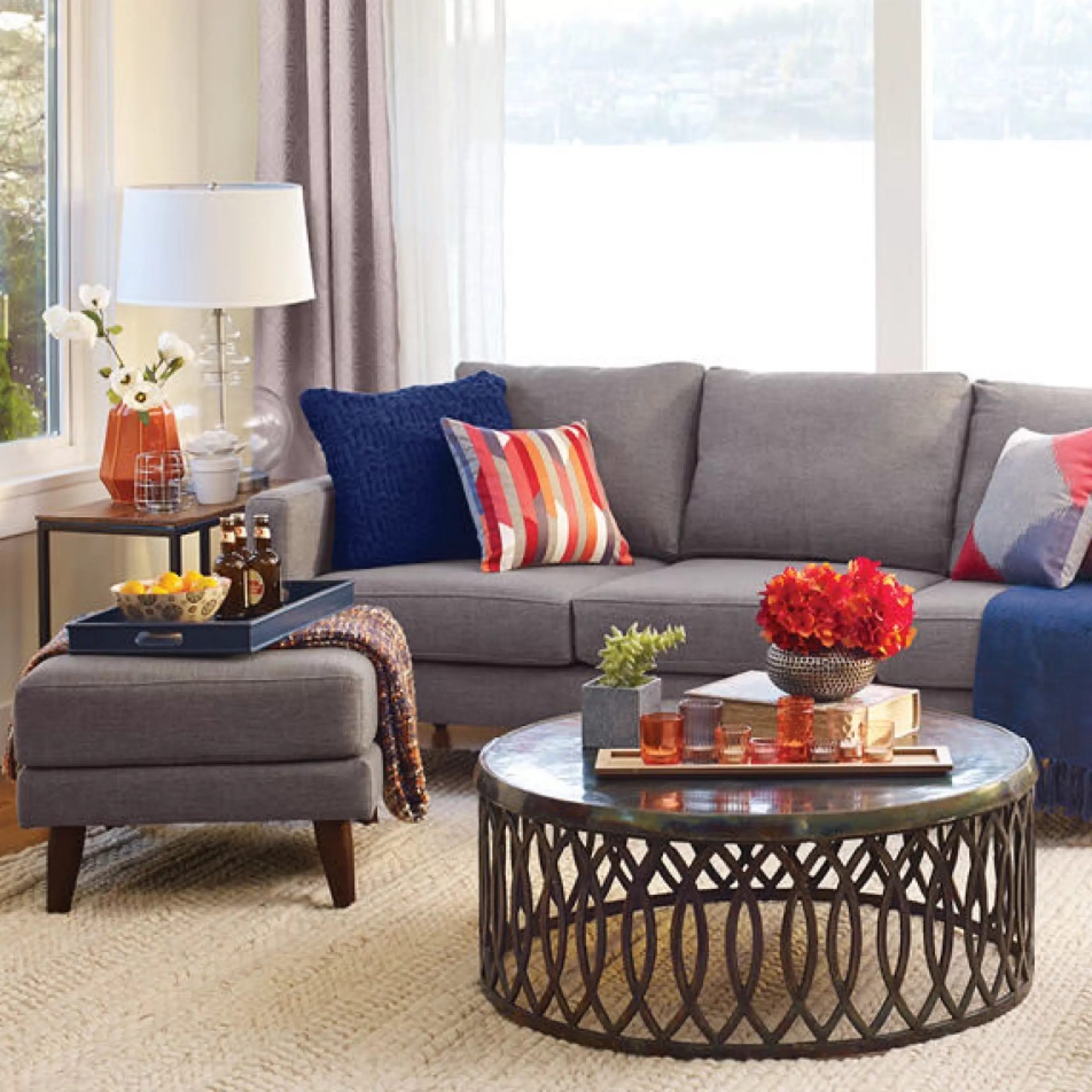 Urban Barn Living Room Collections*Crosby Narrow Side Table -Sheesham Copper