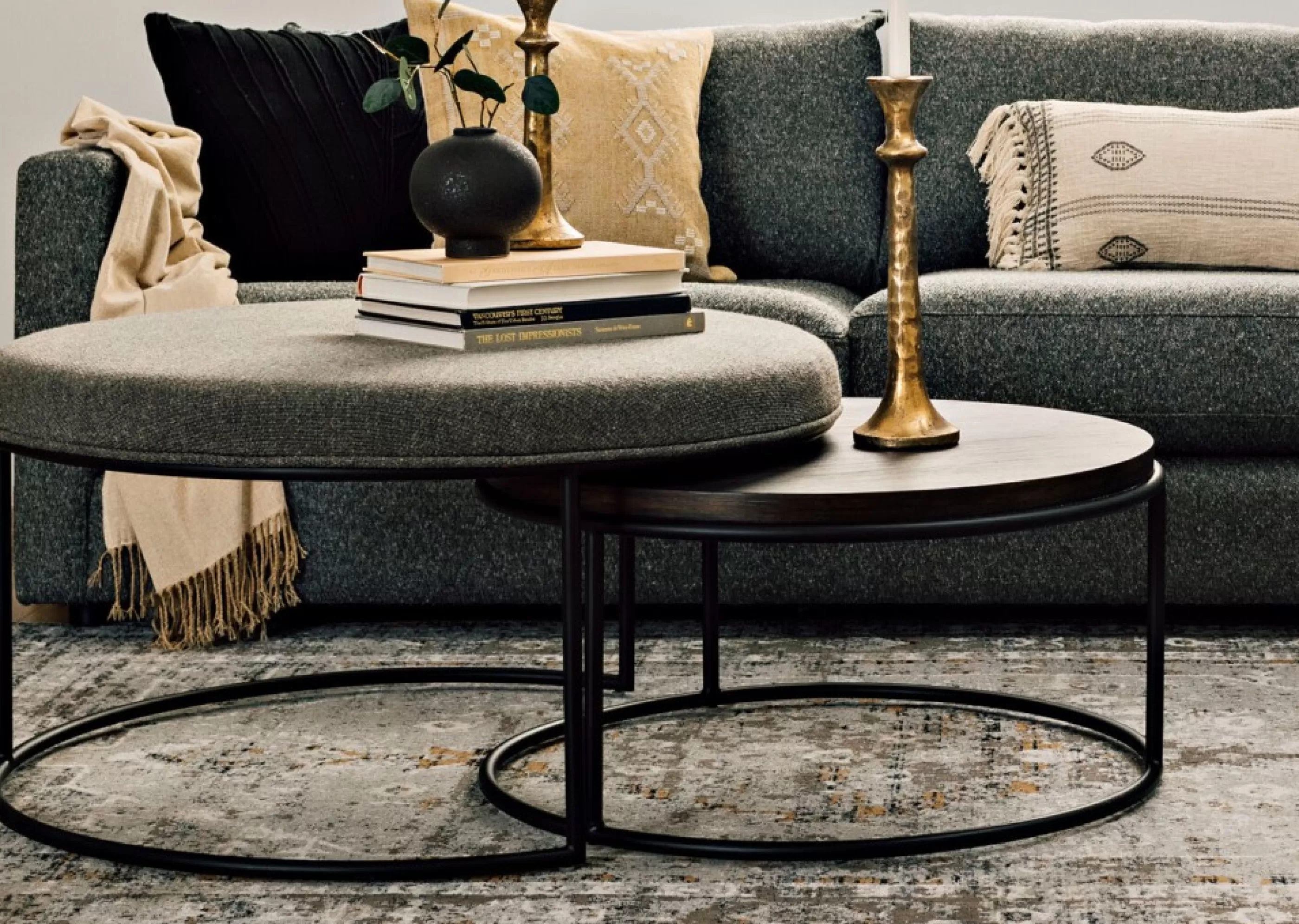 unavailable Living Room Collections*Ernest Nesting Ottoman Coffee Table Set -Macy Cola