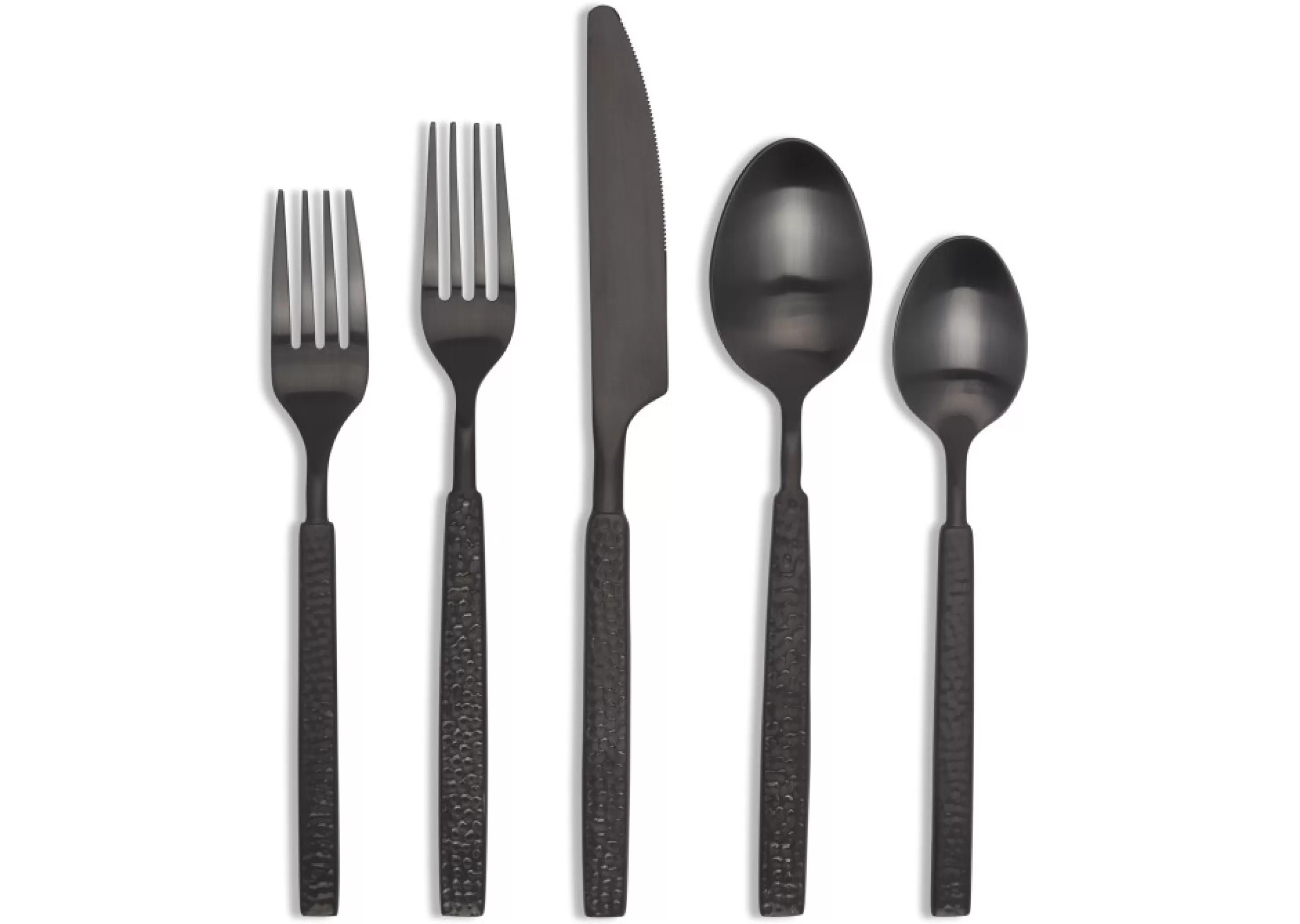 Urban Barn Kitchen Accents*Hammered 5-Piece Cutlery Set