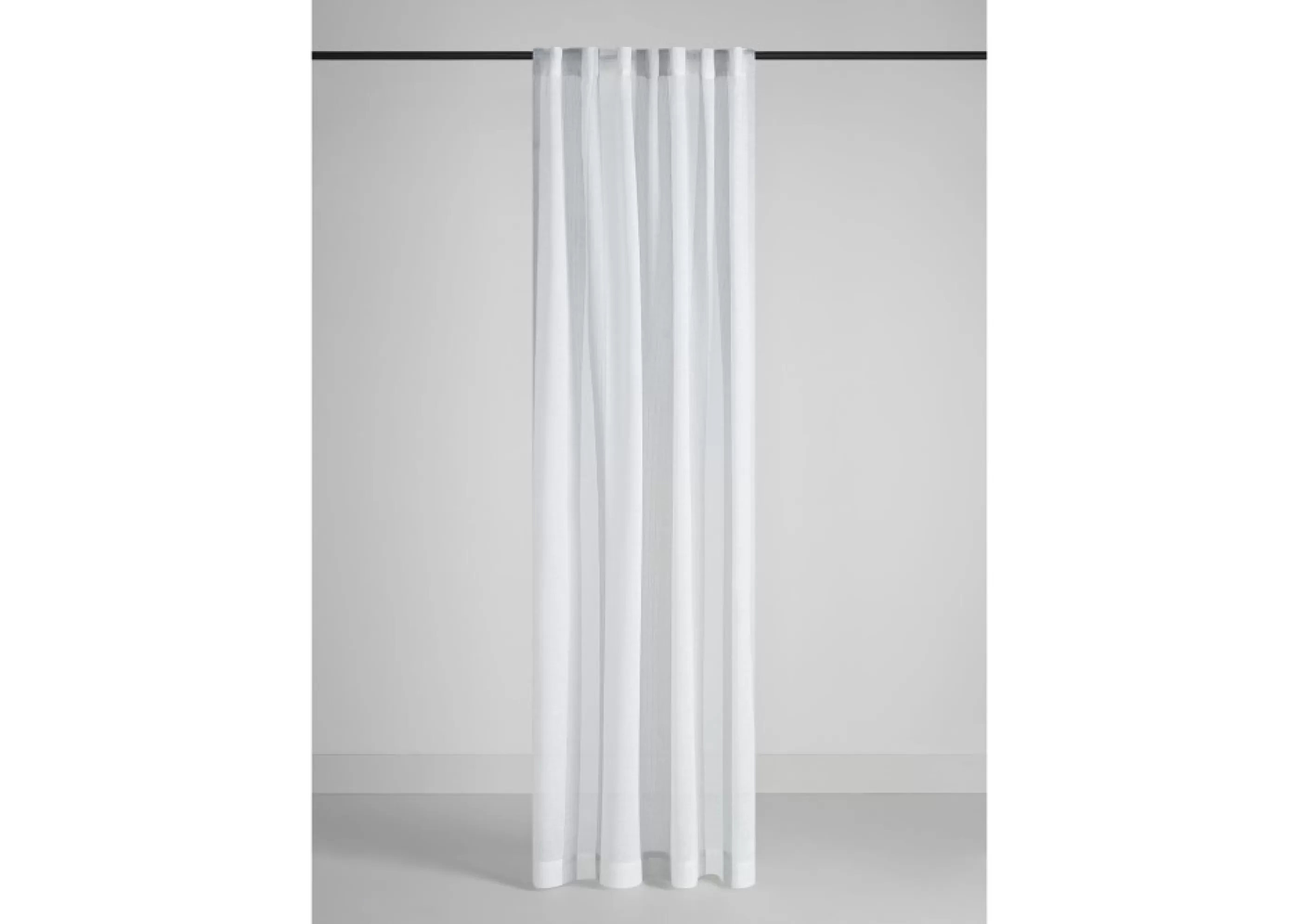 unavailable Drapery Panels*Harcourt Striped Sheer 96" Ivory/Grey