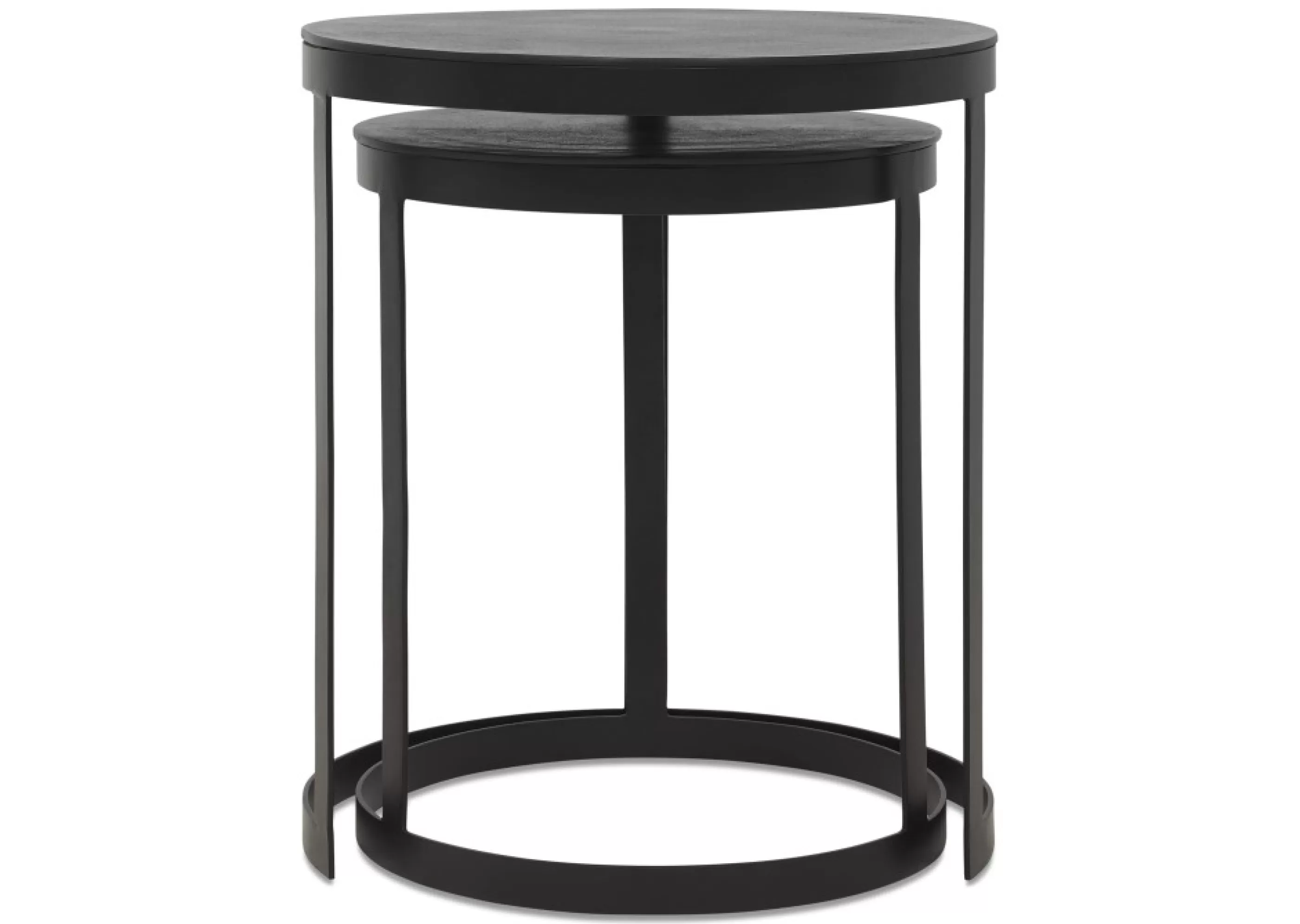 Urban Barn Nightstands*Irwin Recycled Metal Nesting Side Table Set