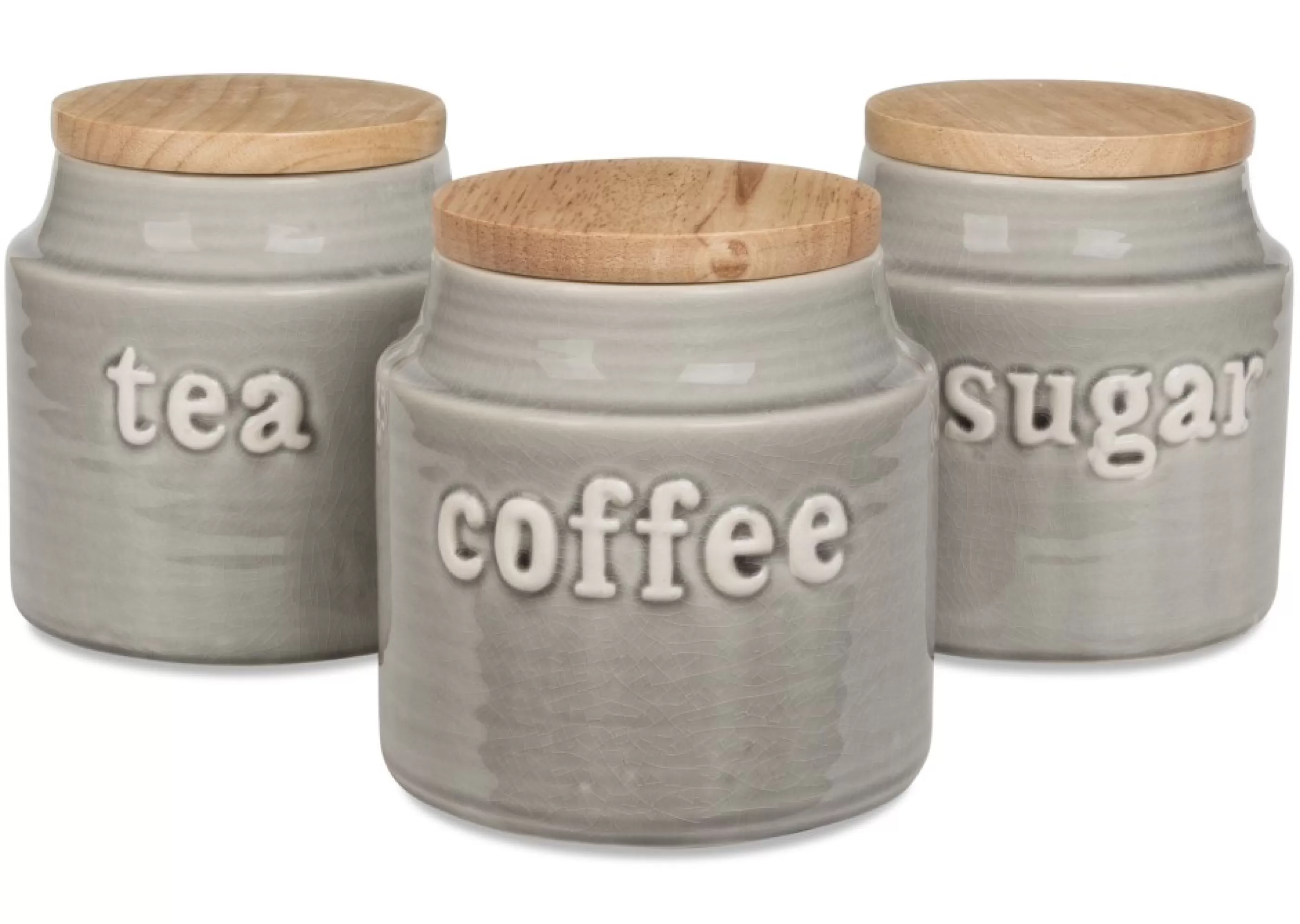 Urban Barn Kitchen Accents*Lilian Canisters - Grey