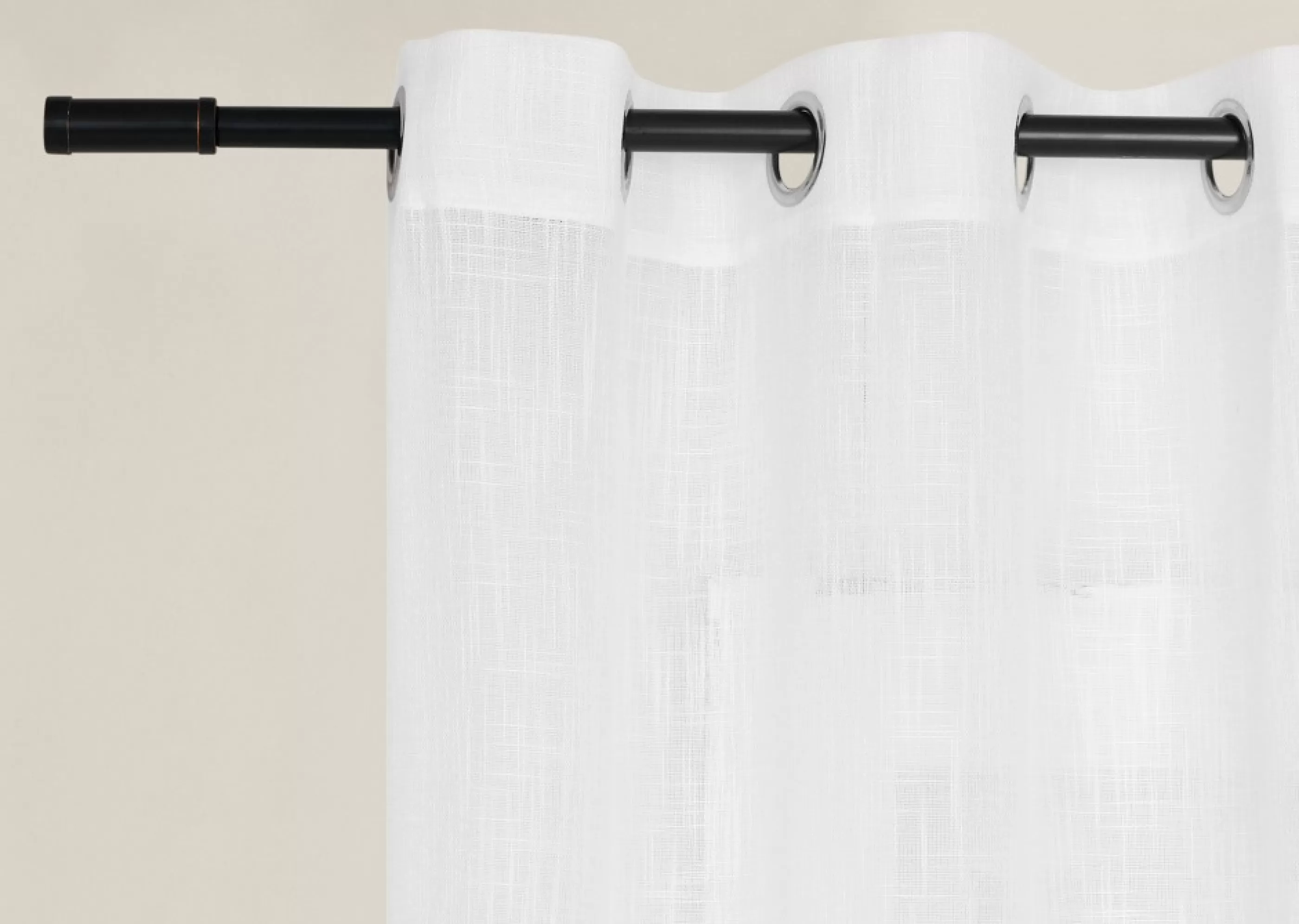 Urban Barn Drapery Panels*Malini Slub Sheer 96"