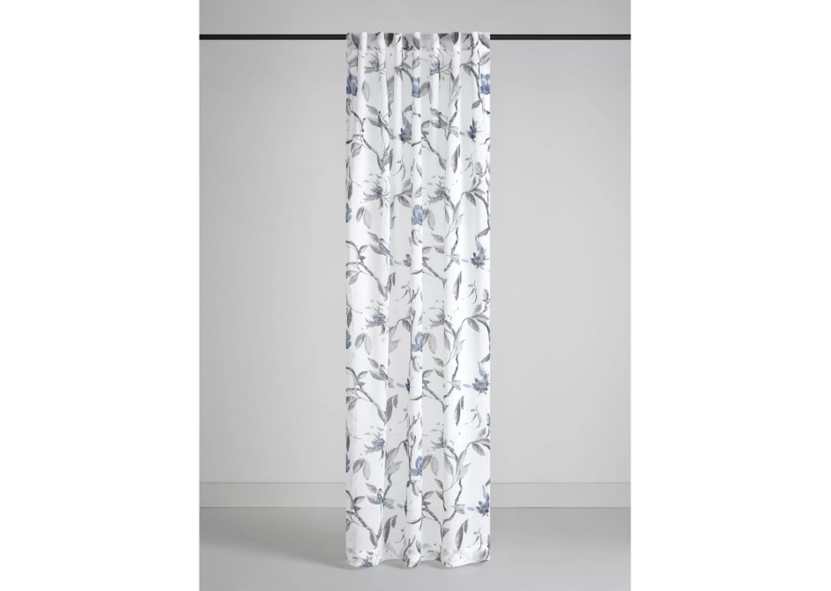 unavailable Drapery Panels*Maribel Floral Sheer 96" Ivory/Blue/Grey