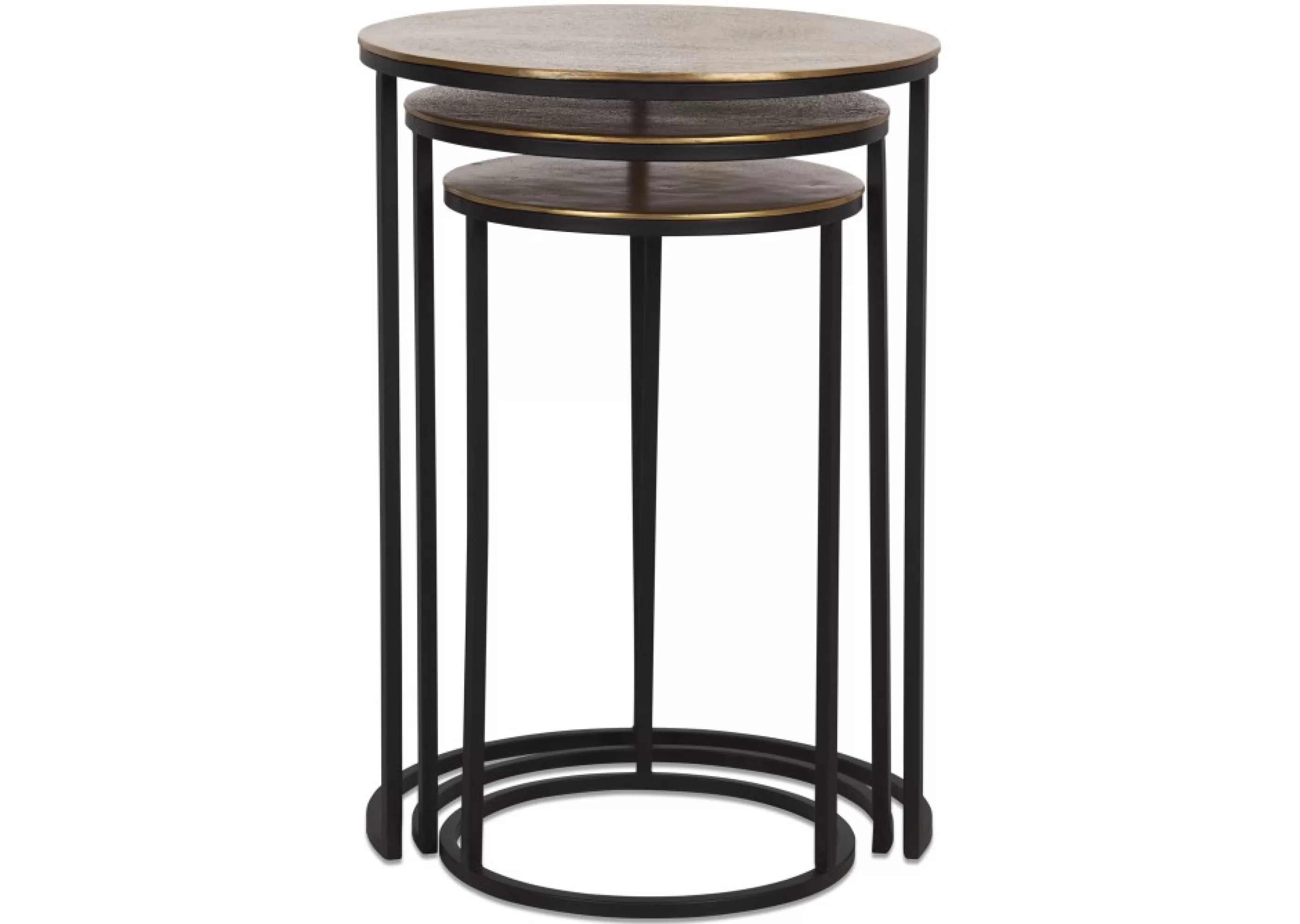 unavailable Side Tables*Mirri Recycled Metal Nesting Table Set -Brass