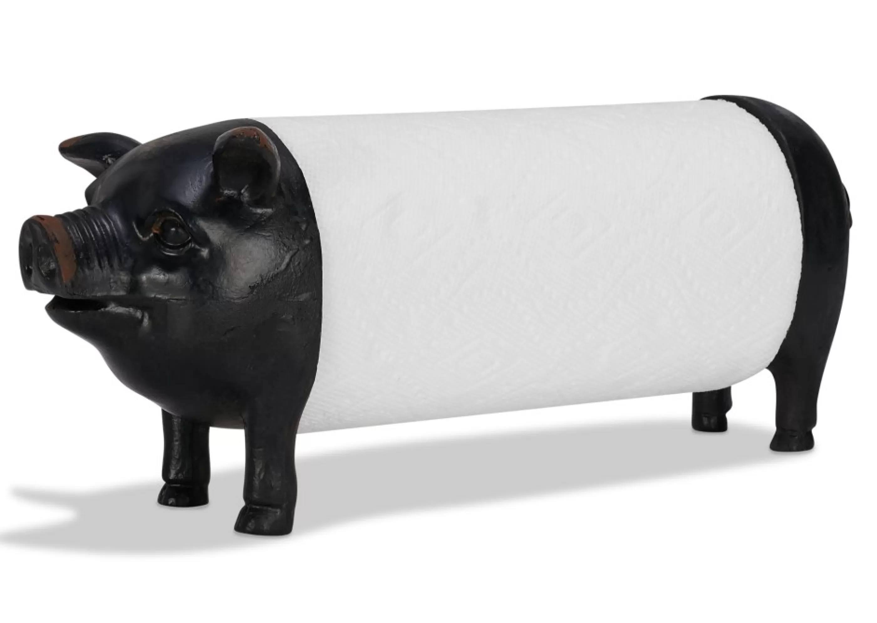 Urban Barn Kitchen Accents*Pig Paper Towel Holder Black